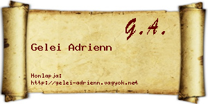 Gelei Adrienn névjegykártya
